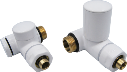 Комплект угловых кранов MERA THERM (VAR270W SWING1) для полотенцесушителя