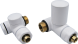 Комплект угловых кранов MERA THERM (VAR270W SWING1) для полотенцесушителя Комплект угловых кранов MERA THERM (VAR270W SWING1) для полотенцесушителя