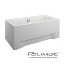 Фото 00096 товару Прямокутна фронтальна панель до ванни Polimat 190x90см, біла 00096