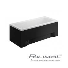 Фото 00099-1 товару Прямокутна бічна панель до ванни POLIMAT INES 90см, чорна