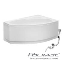 Фото 00273-1 товару Ванна Polimat FRIDA 1 150x90см, права