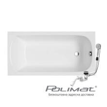 Фото 00287-12 товару Ванна прямокутна Polimat Classic Slim, 150x75см