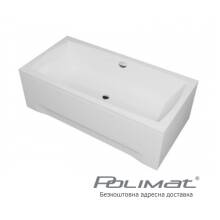 Фото 00373 товару Прямокутна фронтальна панель Polimat APRI 140см, біла  00373