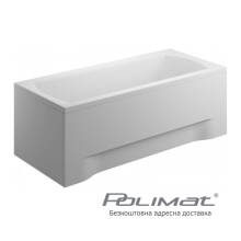 Прямокутна фронтальна панель до ванни Polimat 170см, біла 00396 Фото 00396 товару Прямокутна фронтальна панель до ванни Polimat 170см, біла 00396