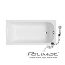 Фото 00439-12 товару Ванна прямокутна Polimat Classic Slim, 180x80см