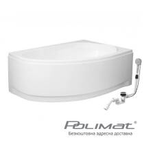 Фото 00532 товару Ванна Polimat MAREA 160x100см, правая 