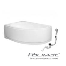 Фото 00534 товару Ванна Polimat MAREA 160x100см, ліва