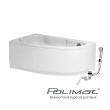 Фото 00777-22 товару Ванна Polimat Noel 140x90см, ліва