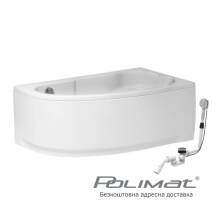 Ванна Polimat Noel 140x80см, правая Фото 00853-01 товару Ванна Polimat Noel 140x80см, правая