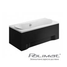 Фото 00866 товару Прямокутна бічна панель для ванни Polimat Long 80см, чорна