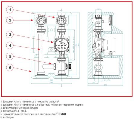 Насосная группа WOMIX SMTC2 125-DN25  (без насоса) схема 606091