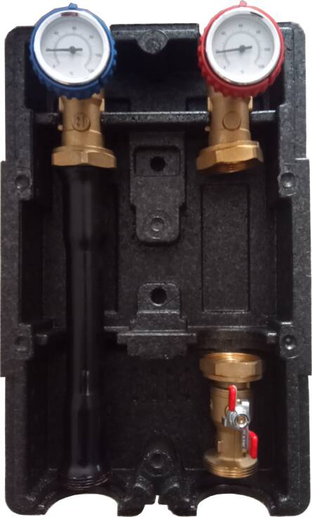 Насосна група пряма Womix SA 125 - DN 25 (без насосу) 606051 в ізоляції без кришки Насосна група пряма Womix SA 125 - DN 25 (без насосу) 606051 в ізоляції без кришки