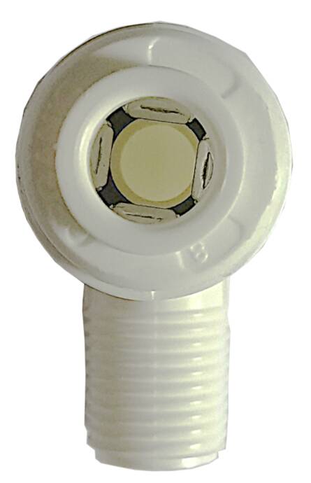 Кутник 1/4T x 3/8ЗР TOPFILTER (QKG1438) вигляд згори Кутник 1/4T x 3/8ЗР TOPFILTER (QKG1438) вигляд згори
