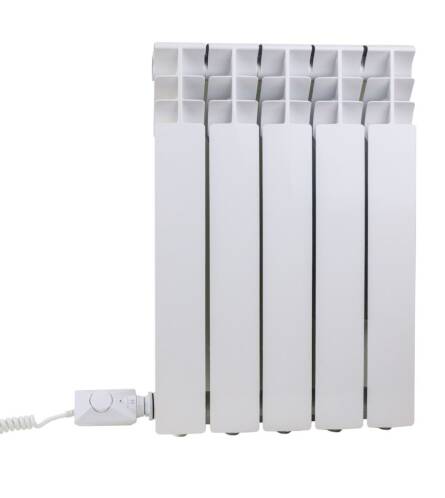 Тен Hottech Volcano  1500W з системою захисту роботи без рідини, з термостатом для рушникосушок, білий в батареї