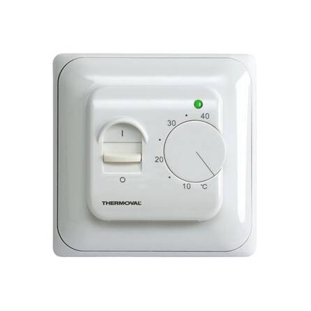 Теплый пол THERMOVAL MASTERBOX TVK 110 готовый комплект терморегулятор и двухжильный мат TVM 05 1м.кв. (0.5х2м)