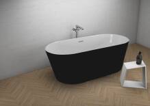 Фото uzo-black1 товару Ванна вільностояча  Polimat  UZO 160x80 см 